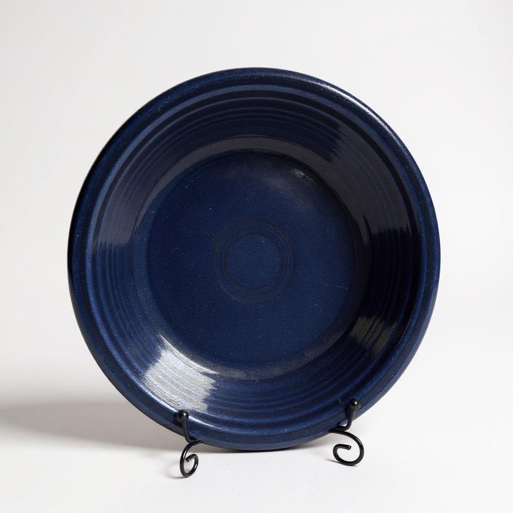 Set of Two Fiestaware Cobalt Dinner Plates
